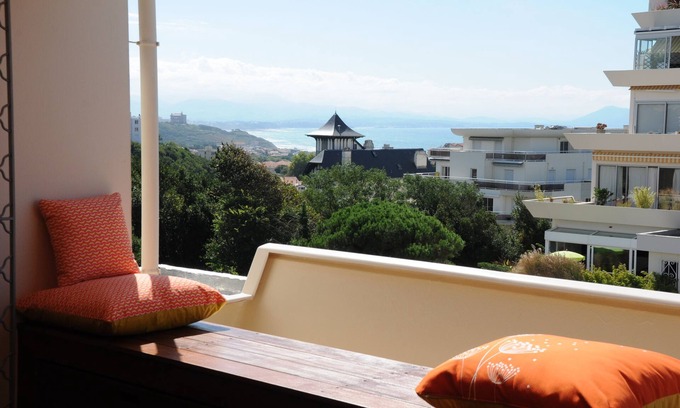 Biarritz Apartment | Beautiful apartment, terrace with sea and mountain views, all on foot, with garage