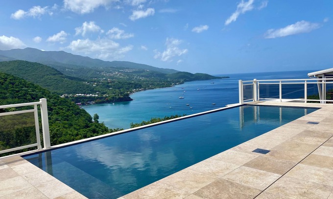 Malendure Villa | beautiful architect design brand new villa exceptional Caribbean sea view