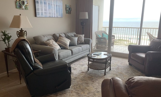 Fort Morgan Condo | Beautiful Beach Front Condo overlooking Gulf of Mexico & pristine sandy Beaches