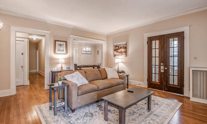 Midtown House | Beautiful Brick Patio, Top Unit- Bluemoon Bungalow