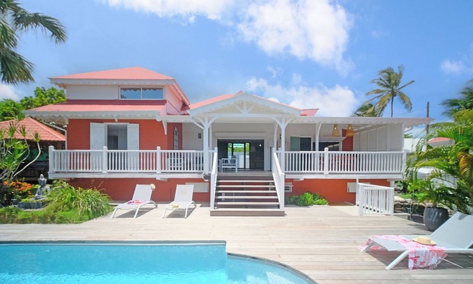 Anse des Rochers Villa | Beautiful Creole villa, swimming pool, sea view and beach on foot for 10
