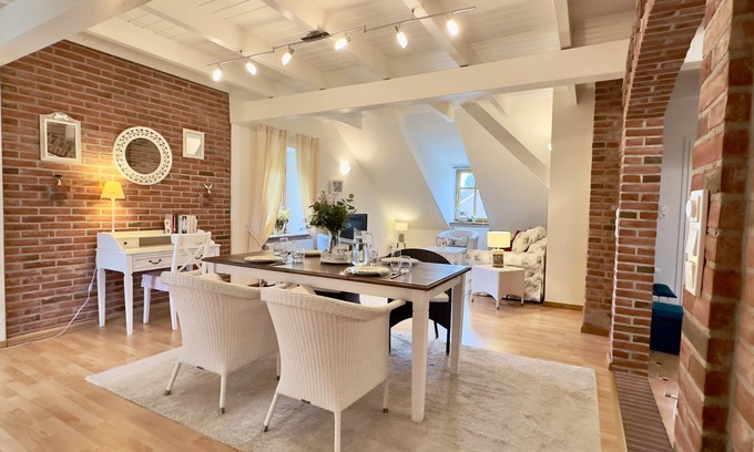 Altharlingersiel Apartment | Beautiful Gulfhof: 60sqm apartment Groot Stuuv for 3 pers, terrace in the garden