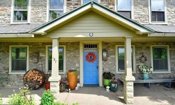 Kintnersville Other | Beautiful Historic Stone Farmhouse with Fireplace and Pool in Bucks County