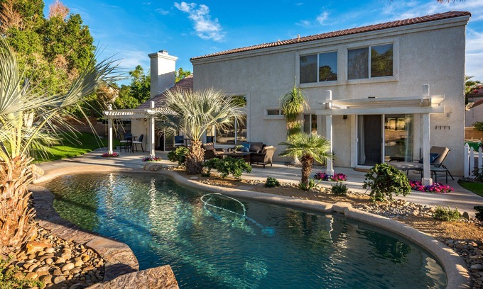 Topaz House | Beautiful home with huge, lush, private backyard and Beach Entry Pool!
