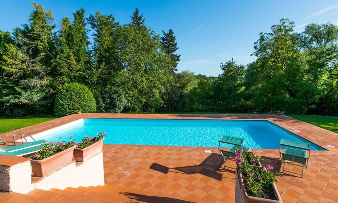 Poggiarello House | Beautiful apartment in villa for 2 guests with pool, WIFI, TV, terrace and parking