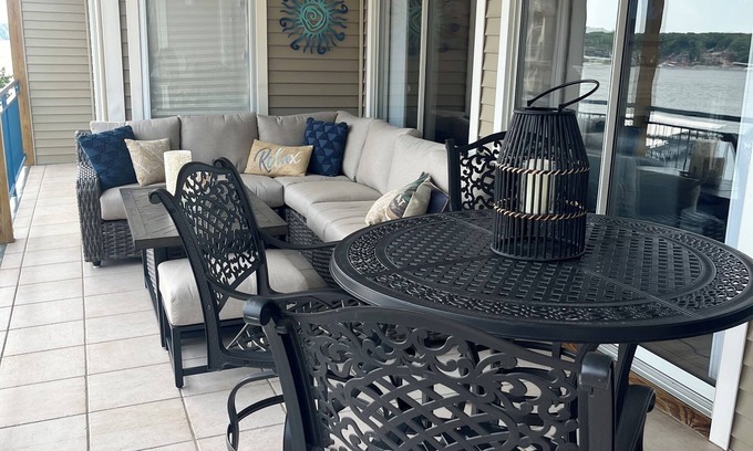 Lake Ozark Condo | Beautiful, Large Waterfront Condo, Main Channel View, Boat Slip, and 4Bed 4Bath
