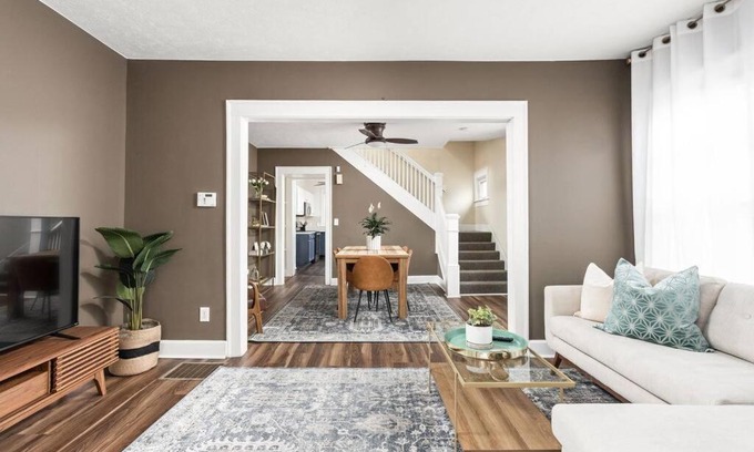 Mapleton/Fall Creek House | Beautiful Midtown Townhome in Ideal Indy Location