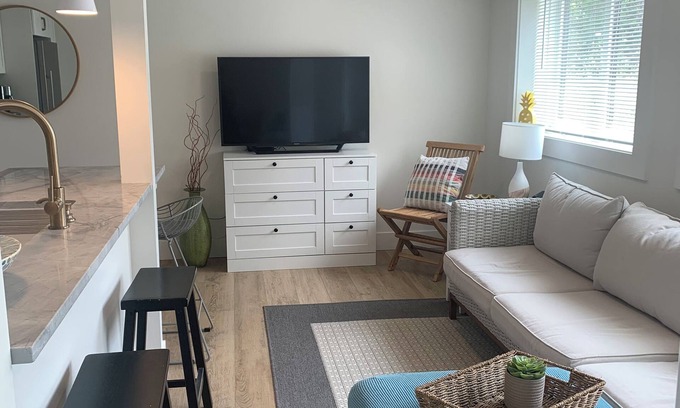 Grand Haven Apartment | Beautiful Modern Grand Haven Getaway across from the Beach!