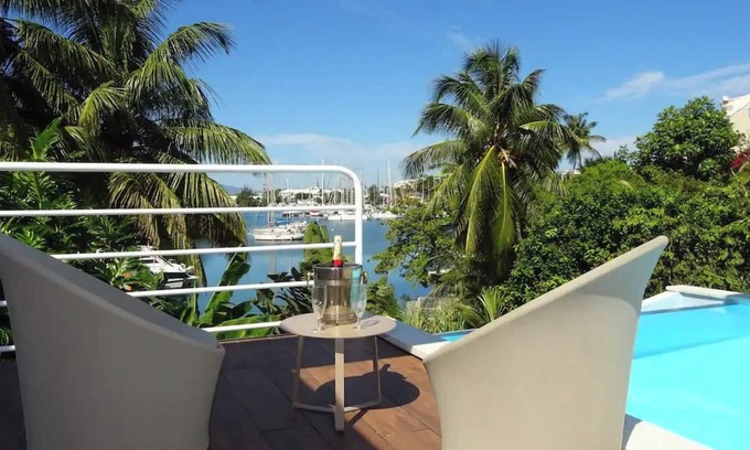 Bas du Fort Villa | Beautiful modern villa facing the lagoon