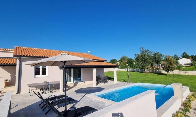 Sveti Petar u Sumi Villa | Beautiful newly built villa with private pool in a small village in Istria
