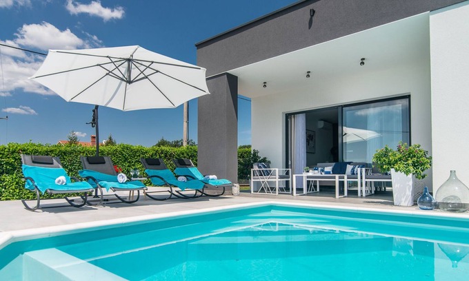 Sveti Petar u Sumi Cottage | Beautiful newly built Villa Oleandra for up to 5 persons, with private pool