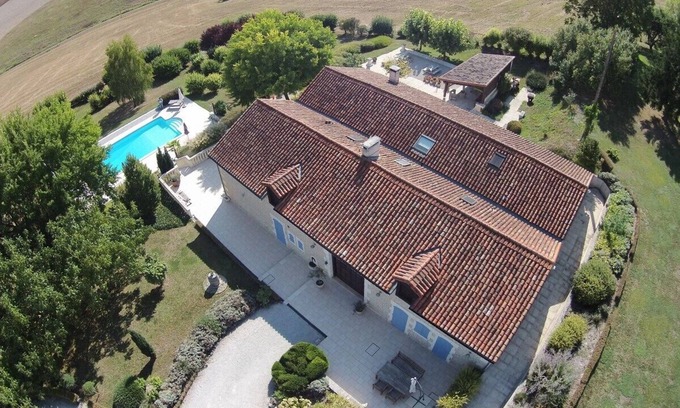 Salles-Lavalette Villa | Beautiful private vacation home with pool and sauna.