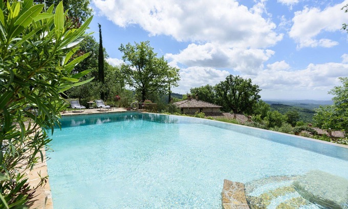 Castellina in Chianti Villa | Beautiful private villa with private pool, A/C, WIFI, TV, veranda and parking, close to Siena