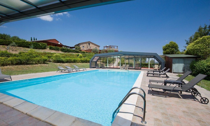 Trivigno Villa | Beautiful private villa for 20 people with A/C, pool, WIFI, TV, patio, pets allowed and parking