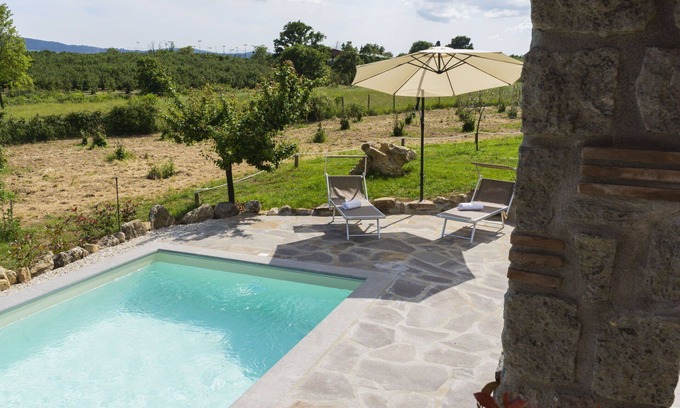 Sutri House | Beautiful private villa for 4 guests with WIFI, A/C, private pool, TV, terrace and panoramic view