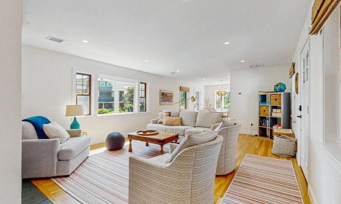 Sagamore Beach House | Beautiful renovated ocean view home: walk to beach, tennis & playground