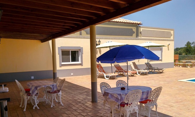 Olhao Villa | Beautiful Spacious Villa with Private Pool, Large Terrace, Lawn and BBQ