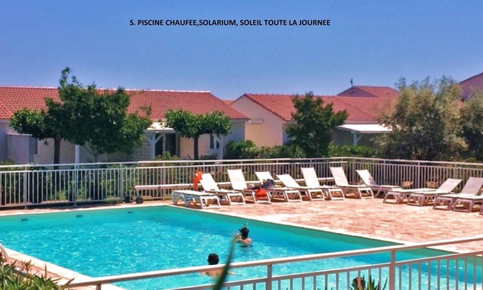 Prunete Villa | Beautiful villa* 3bed.-150m beach-clim-piscIne.chauffée-private garden in PRUNETE