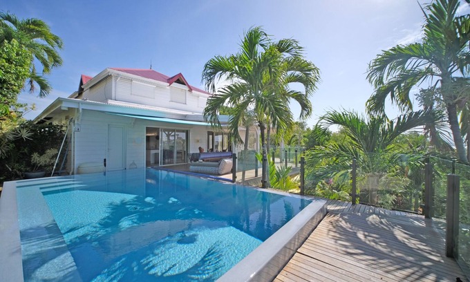 Bas du Fort Villa | Beautiful villa for 8, pool, marina view with private dock