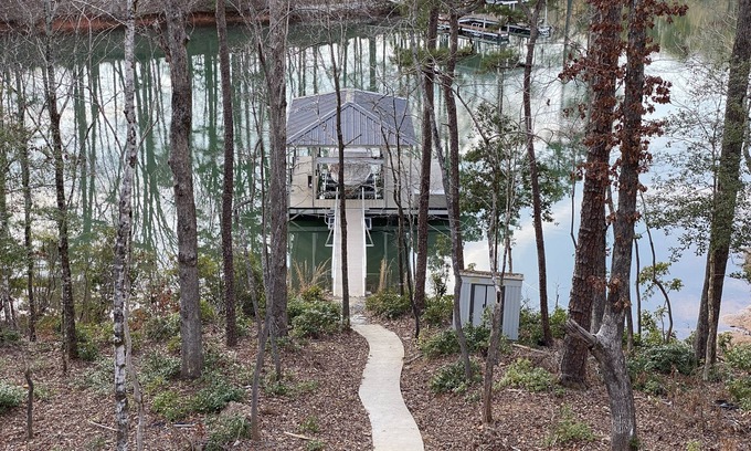 Seneca House | Beautiful waterfront home on a private cove in Lake Keowee w/hot tub