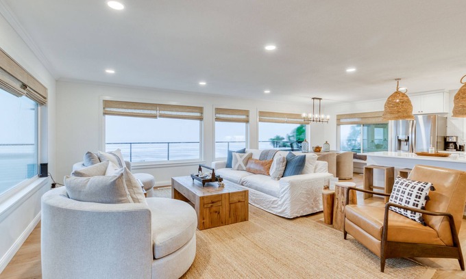 Netarts House | Beautiful waterfront home with private hot tub, large deck, grill, & beach views