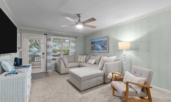 Ocean Sands Condo | Beautifully decorated condo in Corolla with community pool outside!