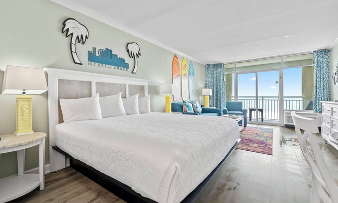 Myrtle Beach Condo | Beautifully Updated Oceanfront King Suite-Indoor Waterpark! Dunes Village 604