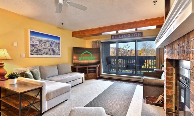 Killington Condo | Behnke Family Retreat: Mountain View 1BR/1BA Condo at Mountain Green Resort. Ski Shuttle