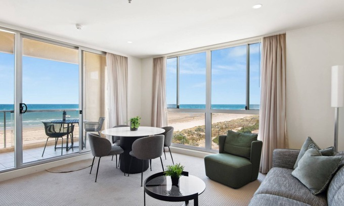 Glenelg Apartment | Belle Escapes - Beachfront Balcony Glenelg