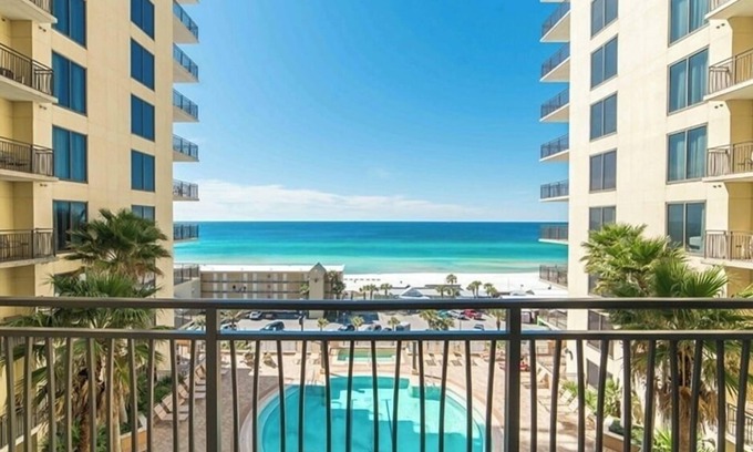 Panama City Beach Apartment | Best Balcony View - Heated Pool & Hot Tub