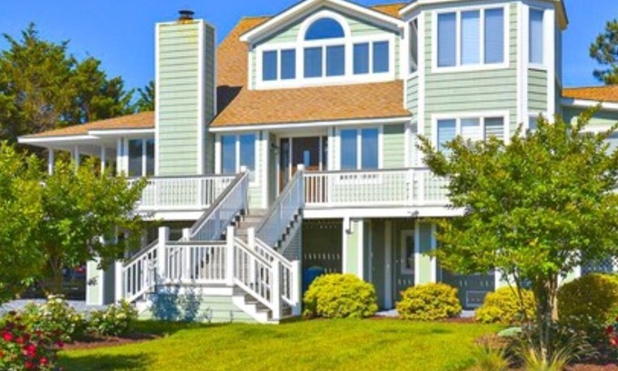 Bethany Beach House | Bethany Village Oceanside Home on Private Beach