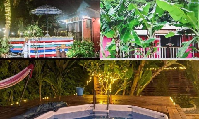 Tatsugo Cabin | Birdland Nature Resort Amami, sauna pool and boat