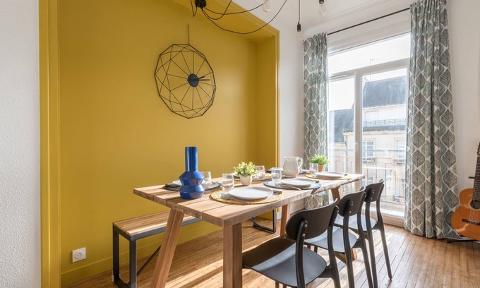 Saint-Nazaire Apartment | BLEU TOUCAN - 700m plage - Parking
