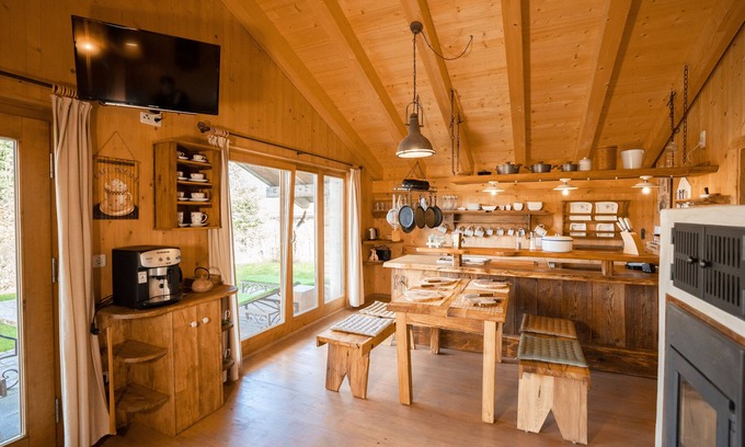 Sankt Englmar Cabin | Blockhaus 6 - Traditionelles Blockhaus mit Sauna im Bayrischen Wald