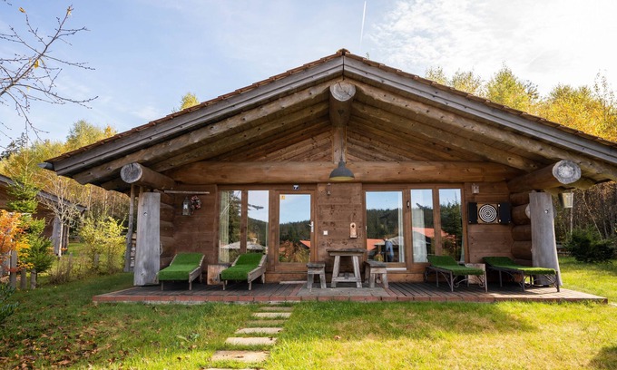 Sankt Englmar Cabin | Blockhaus 7 - Blockhaus mit Sauna im Bayrischen Wald