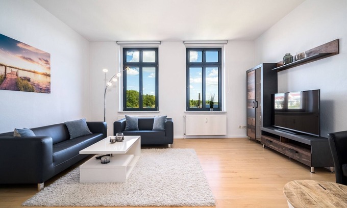Muritz Apartment | Blue Sea vacation apartment in the heart of Malchow with lake view and fireplace