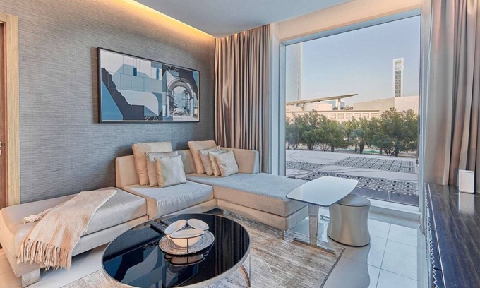 Al Olaya District Apartment | bnbme | Chic 1BR Apartment w/Outdoor Pool Access