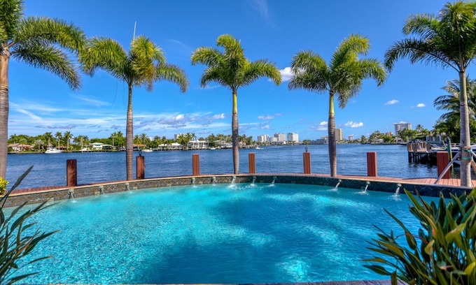Pompano Isles House | Boat Parade Everyday at this Luxury 9000 sq ft Palace on Lake Santa Barbara