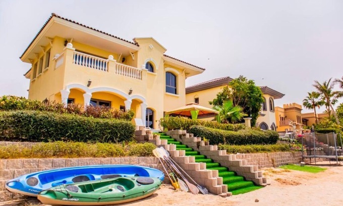 Dubai Villa | brand new luxury villa with a private beach in your backyard.