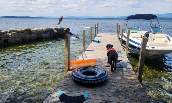 Gilford Cabin | Breathtaking Mountain Views across Lake Winnipesaukee- Boat Access Only