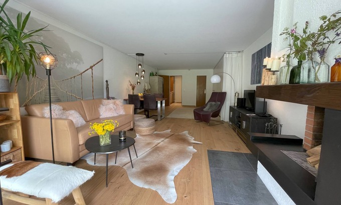 Berguen Apartment | Breathtaking view of the mountains, child-friendly, fireplace, terrace, top equipment