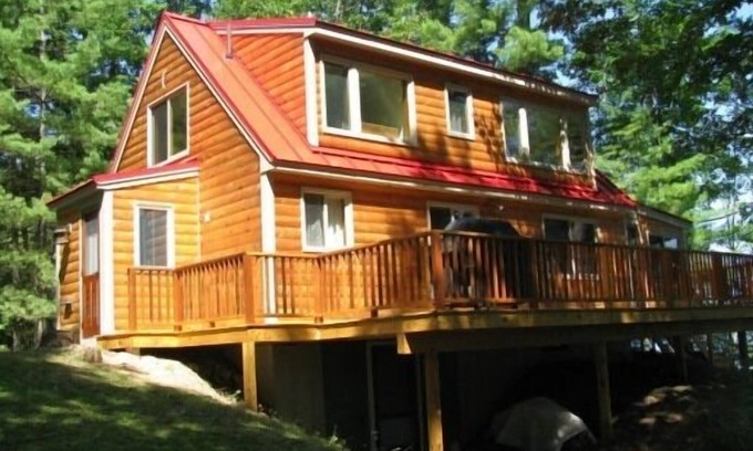 Bridgton Cabin | Bridgton, Maine, Very private Long Lake Waterfront Cabin