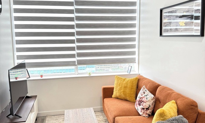 Downtown Edmonton Apartment | Bright 1-Bedroom with Downtown City Views