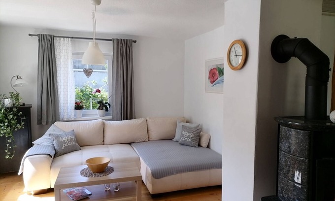 Kaan-Marienborn Apartment | Bright and light-flooded apartment (80sqm) for 5 people with fireplace