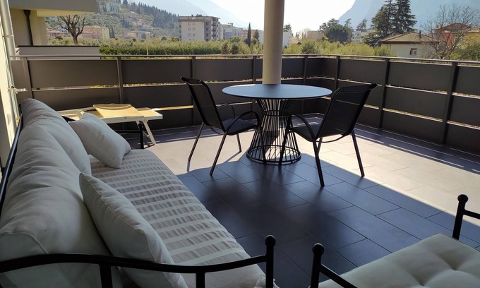 Riva del Garda Apartment | Bright apartment, near the lake, large terrace with view, a/c, garage