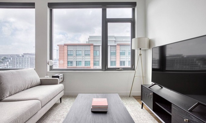 Navy Yard Apartment | Bright Navy Yard 1BR w/Gym & W/D, steps from Nats Park, by Blueground