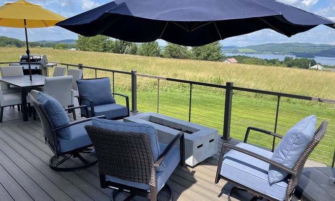 Richfield Springs House | Budnick's Lakeview Stunning long distance lake views of Canadarago Lake - 5 bdrm