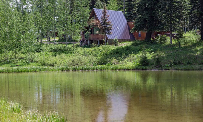 Purgatory House | Cabin on Pond - Hot Tub - 2 Miles from Purgatory - Pet Friendly - One Acre