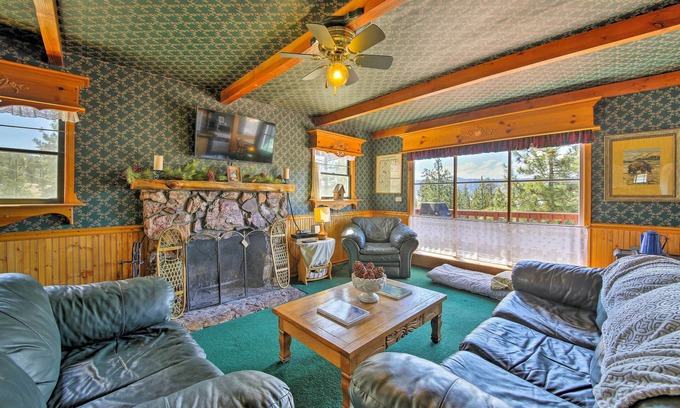 Fawnskin Cabin | Cabin w/Deck & Views Steps from Big Bear Lake