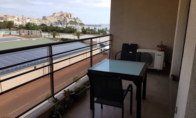 Calvi Apartment | CALVI charming air conditioned T2 200m from the beach - Citadel view